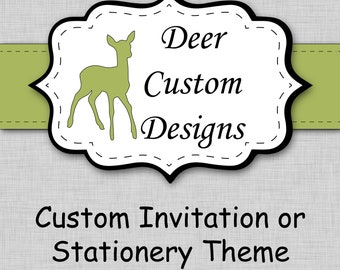 Custom Designed Invitation | Custom Design Stationery | Custom Theme | Design Your Own | Birthday | Baby Shower | Baptism | Digital File