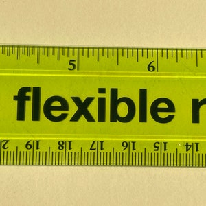 Personalized Laser Engraved 12 Flexible Ruler for Back to School Elementary Student or Teacher Gift Laser Engraved Wood Rulers Green Flexible Ruler