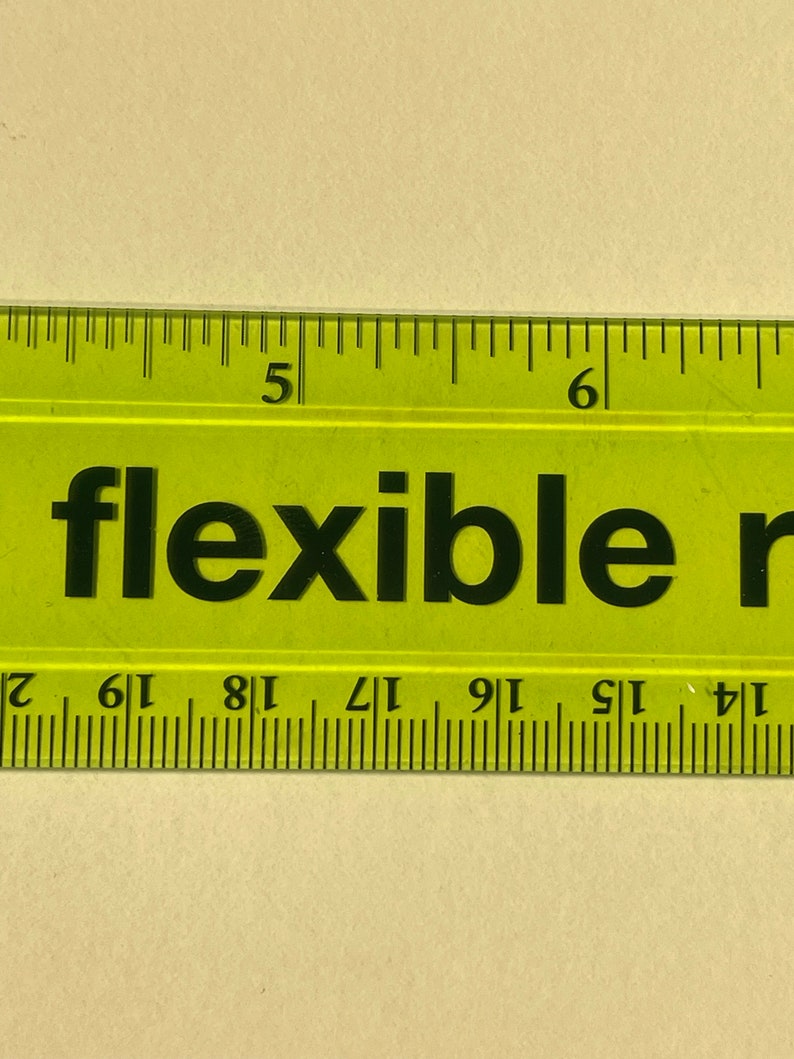 Personalized Laser Engraved 12 Flexible Ruler for Back to School Elementary Student or Teacher Gift Laser Engraved Wood Rulers Green Flexible Ruler