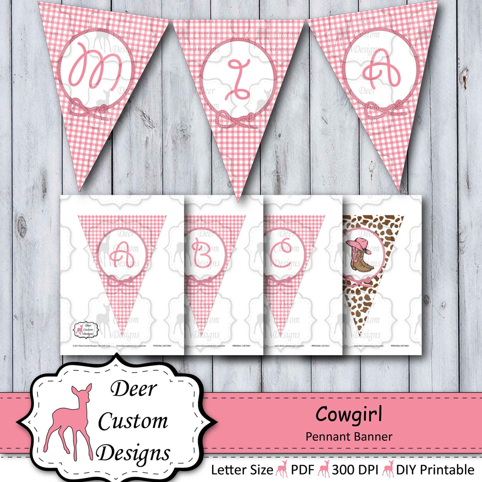 Cowgirl Banner Cowgirl Birthday Banner Western Party - Etsy
