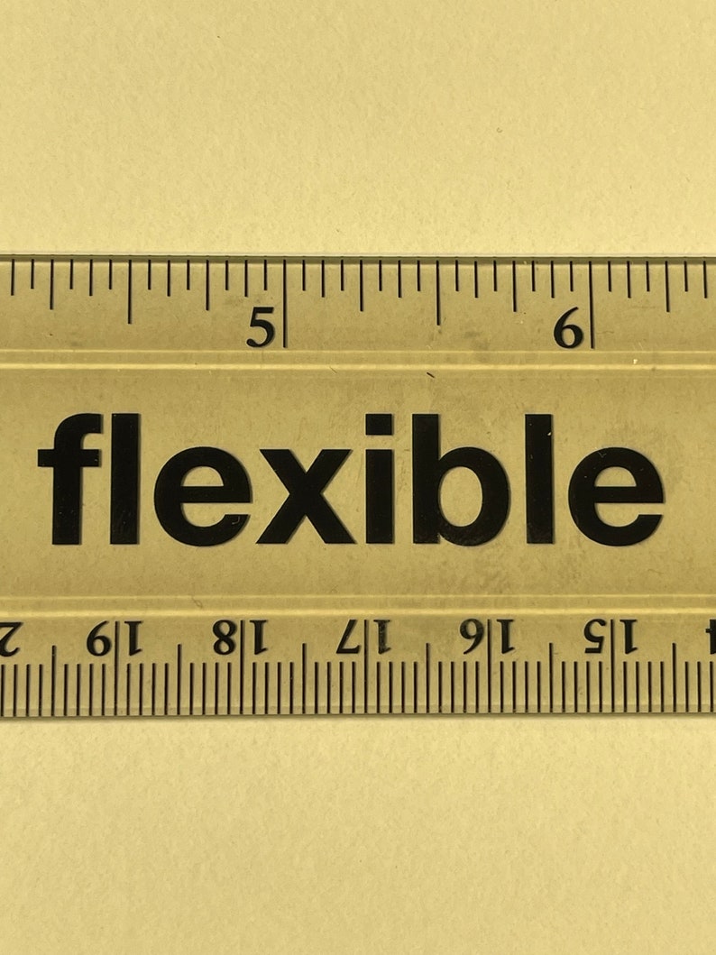 Personalized Laser Engraved 12 Flexible Ruler for Back to School Elementary Student or Teacher Gift Laser Engraved Wood Rulers Gray Flexible Ruler