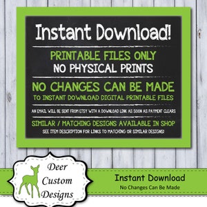 Printable Lumberjack Party Sign Instant Digital Download Plaid Party Poster Boy Birthday Party Decoration Thanks for Chopping By image 2