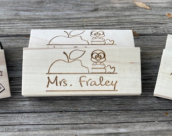 Personalized Teacher Dry Eraser | Laser Engraved Teacher Appreciation or Back to School Gift for Teachers or Educators