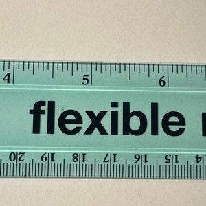 Personalized Laser Engraved 12 Flexible Ruler for Back to School Elementary Student or Teacher Gift Laser Engraved Wood Rulers Blue Flexible Ruler