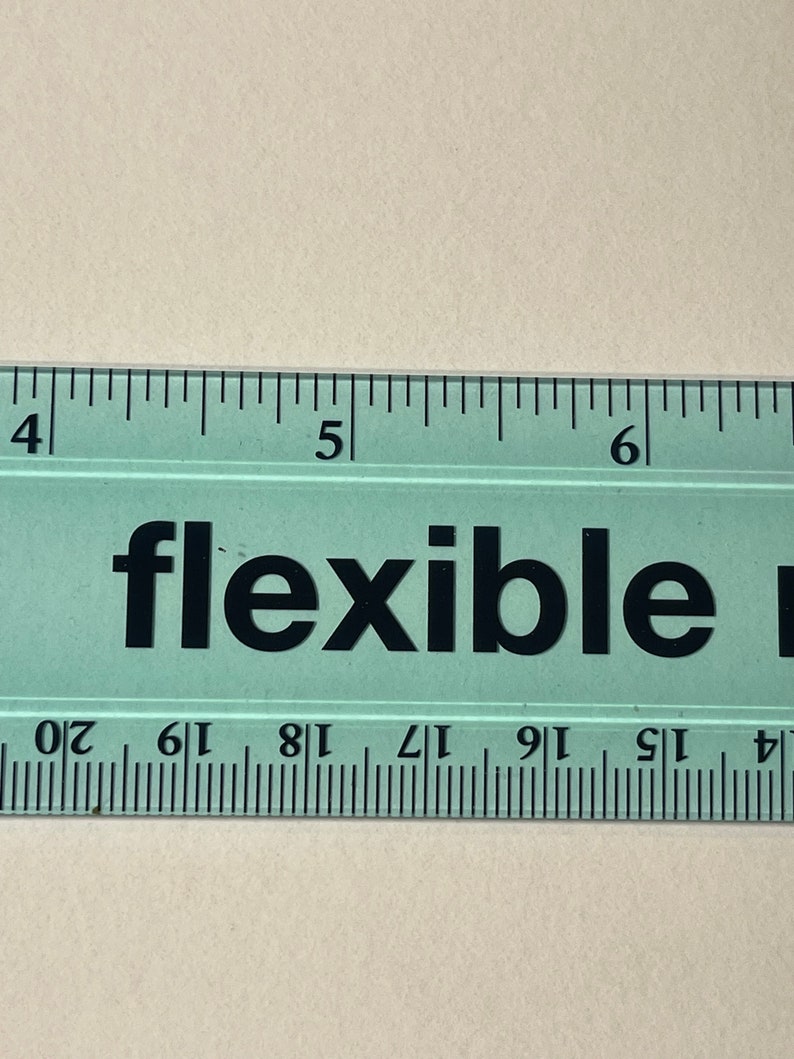 Personalized Laser Engraved 12 Flexible Ruler for Back to School Elementary Student or Teacher Gift Laser Engraved Wood Rulers Blue Flexible Ruler