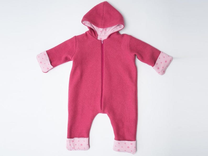 Baby Sewing Pattern PDF Download Digital Infant Clothing Design Hooded Jumpsuit Pattern With Zipper Closure Multiple Size Options Newborn To Eighteen Months Instant Access Project Bundle Complete Instructions Easy To Follow Guide DIY