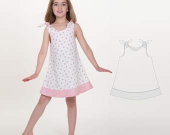 Reversible Dress Pattern JULE ANTONIA STEFFI – Girls Pinafore & Tunic pdf 6m–10y