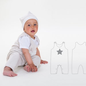 Baby Romper and hat pattern Pdf sewing Baby newborn to 3 yrs image 10