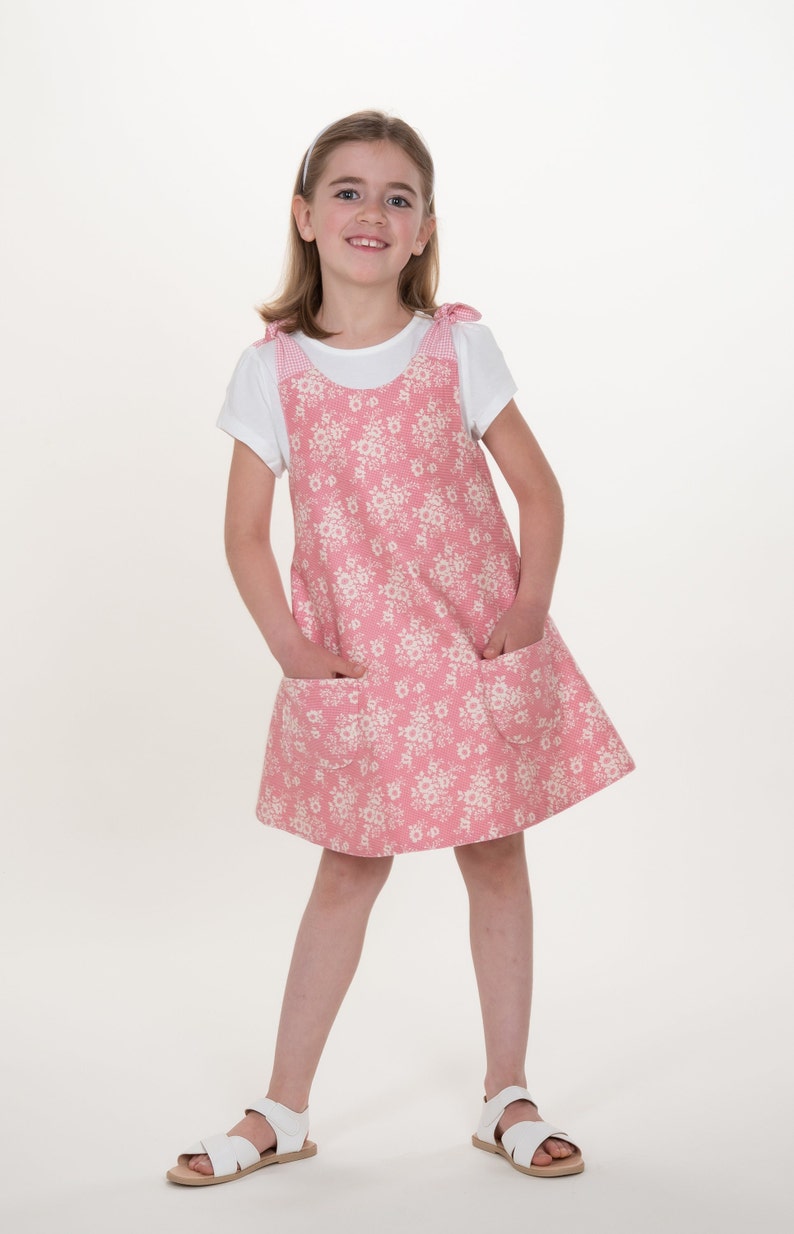 Hängerchen / Kleid für Mädchen in 3 Variationen, Größen 68-122 Schnittmuster Ebook pdf von Patternforkids Bild 8