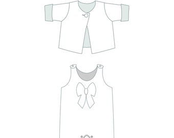 Baby Layette Pattern PLINIO FILIPPA BUBU – Romper, Reversible Jacket & Hat pdf 1m–3y