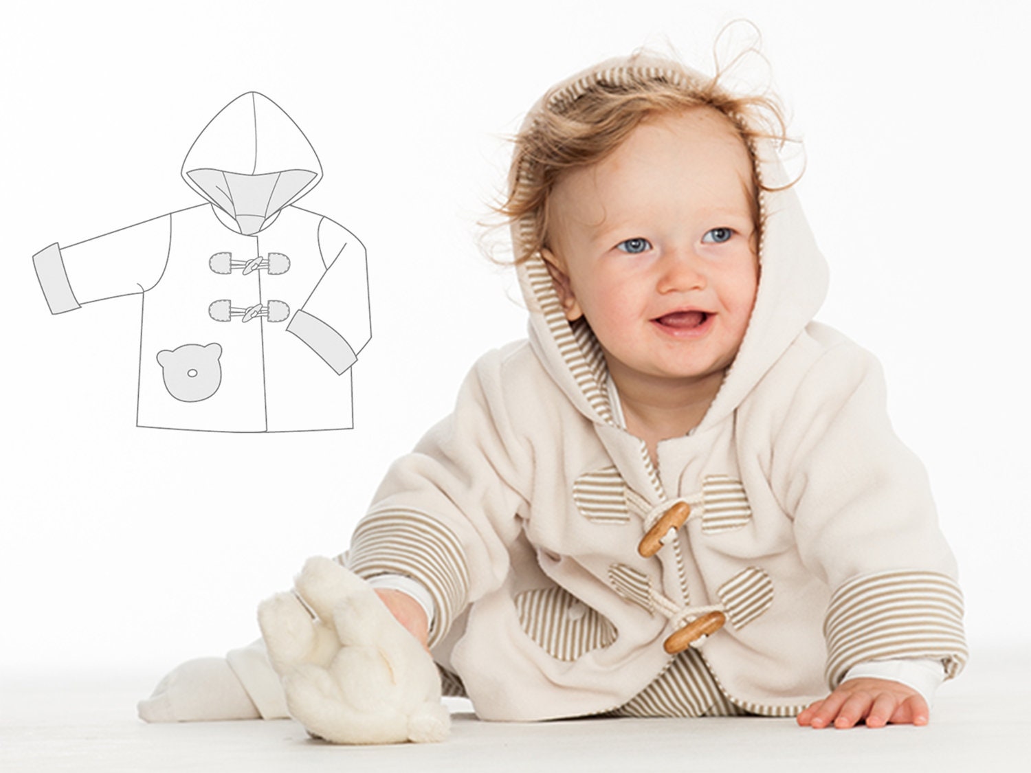 Baby boys duffle coat sales
