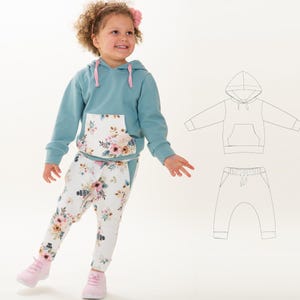 Naaipatroonset Hoodie en broek FLY DADO PDF 2-in-1 80/86-140/146