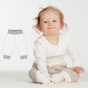 Baby Pants Pattern LUCCA – Reversible Jersey PDF Sizes 3m–4y
