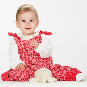 Schnittmuster Baby Overall & Latzhose PDF – 2-in-1 Nähanleitung für Jungen + Mädchen – Einteiler + Hose – Anfängerfreundlich