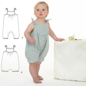 Sewing Pattern Overalls NELE PDF 2 Views Sizes 0m-4y