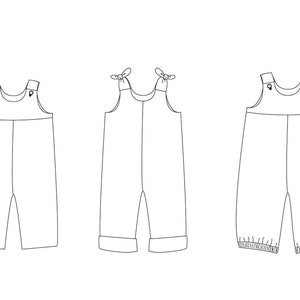 LILLI & BO Baby Latzhose Schnittmuster PDF – Stilvoller und bequemer Strampler für Jungen und Mädchen von Patternforkids