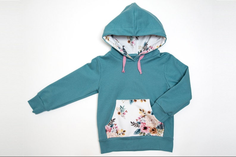 Schnittmuster Sweatshirt Hoodie und Haremshose, Jogginghose Größen 80 146 von Patternforkids Bild 2