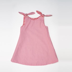 Trägerkleid PDF, Mädchenkleid Schnittmuster PDF, Wende Tunika Größe 74-152