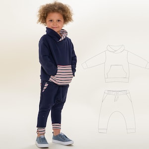 Kids Hoodie PDF Pattern FLY DADO – Hoodie 12m–11y + Pants 2y–11y