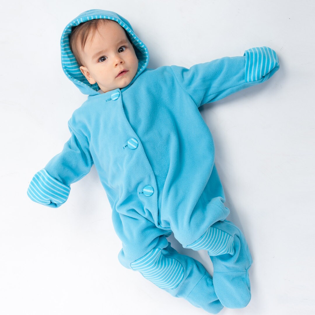 baby sleepsuit with hood