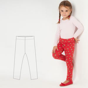 Kids Leggings Pattern ENNA – Easy Jersey Leggings Sewing PDF 12m–11y