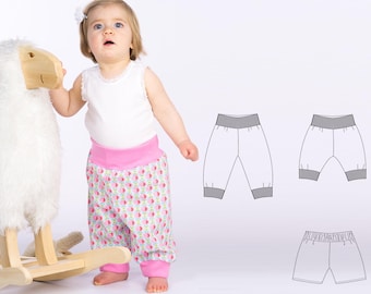 Baby Pants Pattern ARIA – Reversible Cuffed Pants PDF 1m–2y
