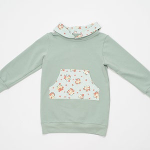 Toddler Kids Girls Tunic casual sweatshirt and leggings sewing pattern ebook pdf, 12m to 11y image 7