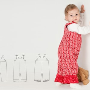 Baby Overalls PDF Pattern LILLI BO – 3 Views Sizes 6m–5y
