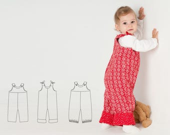 Baby Overalls PDF Pattern LILLI BO – 3 Views Sizes 6m–5y