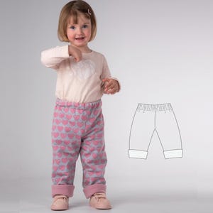 Sewing Pattern Reversible Pants FIOCCO PDF Lined Sizes 9m 10y