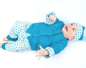 Baby Layette Set Pattern ALBERTO FLAVIO ORSO – Romper, Jacket & Hat pdf Sizes 1m–3y