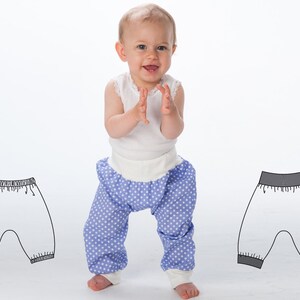 Baby Pants PDF Pattern BREK – 2-in-1 Puff Pants & Leggings Sizes 6m–5y