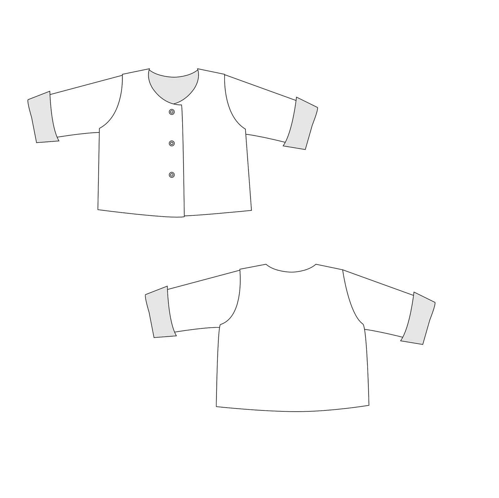 Easy Reversible Baby Jersey Jacket Pattern Pdf for Boy Girl Etsy