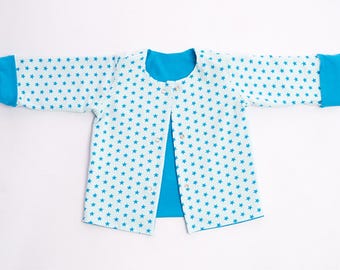 Patrón de costura para chaqueta de bebé FLAVIO – Chaqueta reversible con capucha (PDF) 1 mes–3 años
