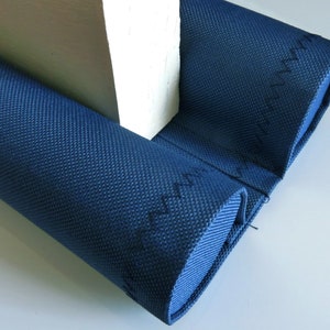 Custom Double Draft Stopper – Navy Blue, Handmade Cordura Door Snake, Durable Made-to-Measure Draft Excluder, Eco Friendly Materials