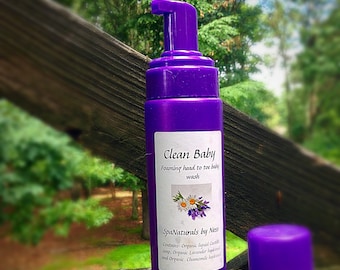 Clean baby Head to Toe foaming baby wash