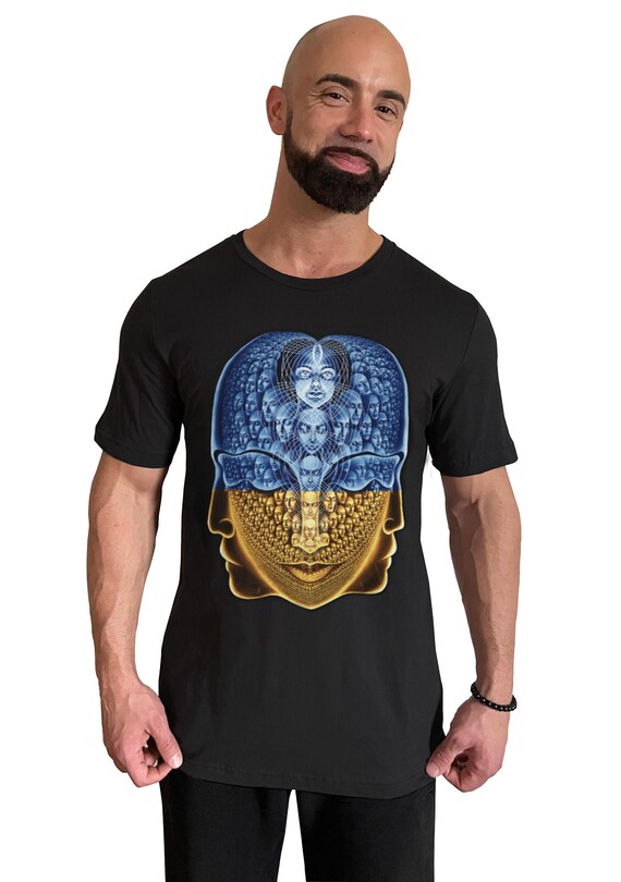 Ukrainian flag T-shirt, DTG (direct to garment) print, cotton tee, support Ukraine, visionary spiritual positive inspiring message