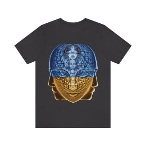 Camiseta con bandera ucraniana, estampado DTG (directo a la prenda), camiseta de algodón, apoyo a Ucrania, mensaje inspirador positivo espiritual visionario imagen 6