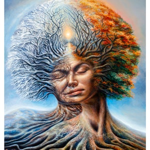 Limited edition fine art print on velvet paper &quot;Seasons&quot;, 17 by 22 inches
