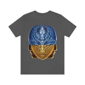 Camiseta con bandera ucraniana, estampado DTG (directo a la prenda), camiseta de algodón, apoyo a Ucrania, mensaje inspirador positivo espiritual visionario imagen 4