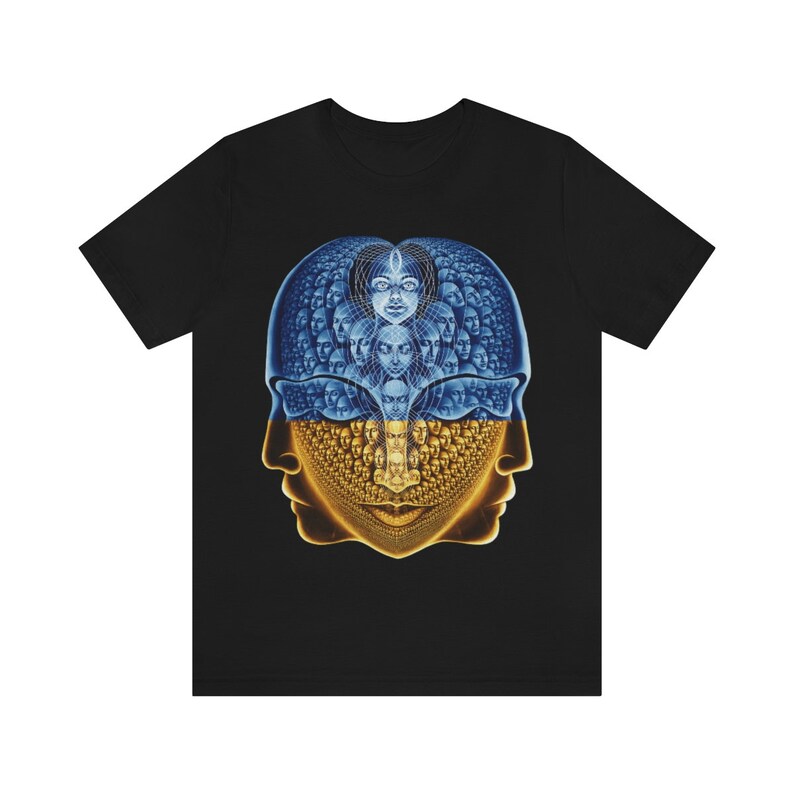 Camiseta con bandera ucraniana, estampado DTG (directo a la prenda), camiseta de algodón, apoyo a Ucrania, mensaje inspirador positivo espiritual visionario imagen 2