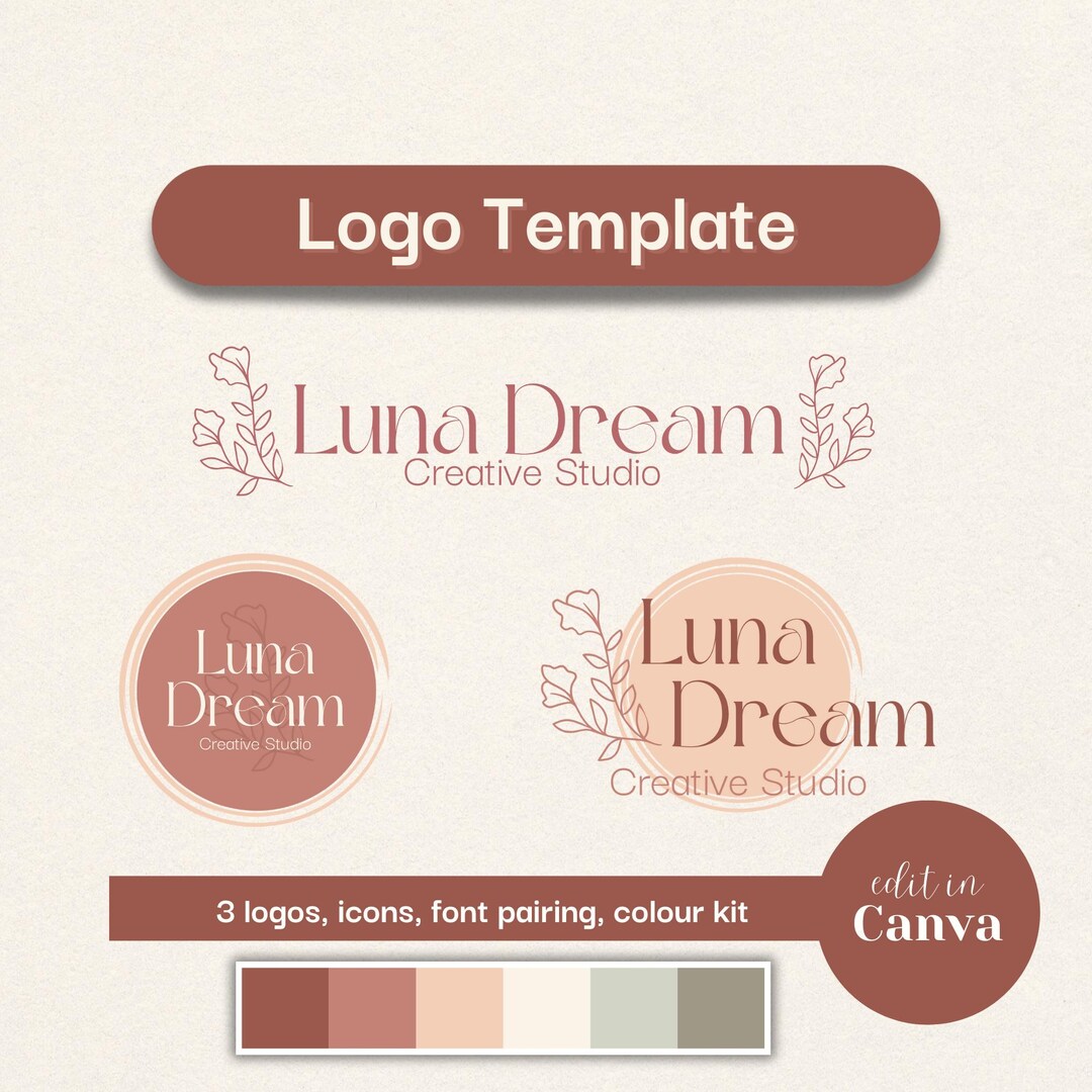 Editable Logo Design for Small Business Logo Template for Diy Logo ...