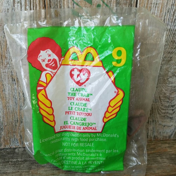 claude the crab mcdonalds beanie baby