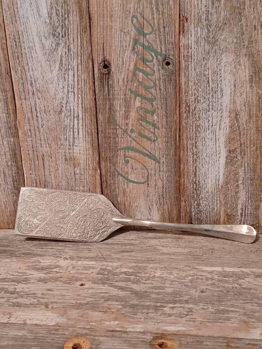 Vintage Lasagna Spatula Baked Dish Server Cake Server Silverplate