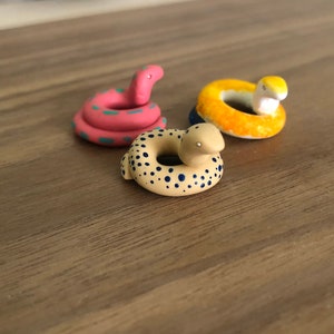 polymer clay snakes*set of 3*, mini snakes, custom snakes, unique gift, snake decor