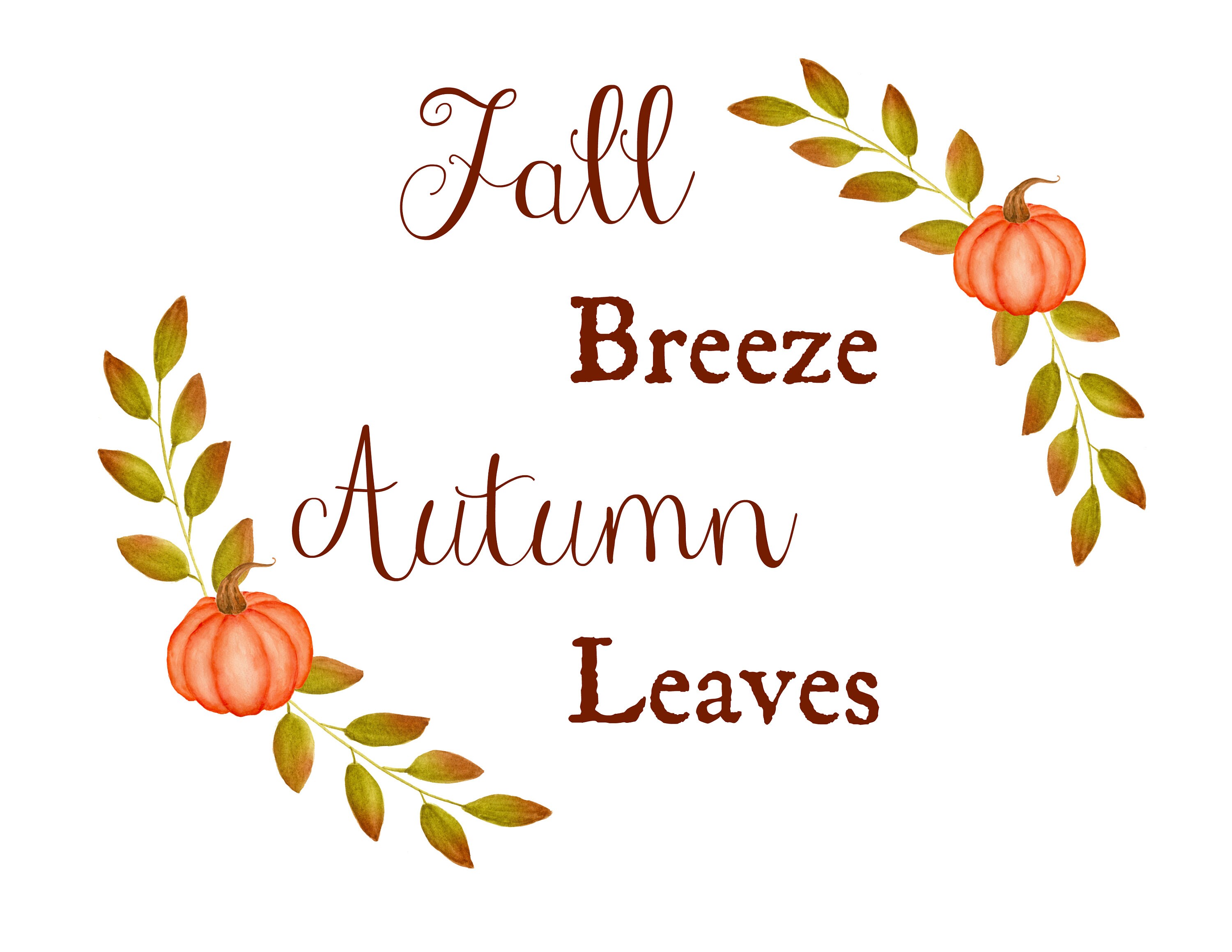 Instant Download Fall Printable