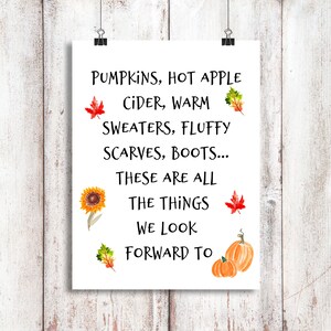 Fall  DIY Decoration/ Instant Download / Printable