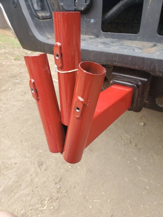Trailer hitch flag pole mount 3 flag pole powder coated Etsy