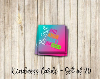 Be Still... 2x2 Kindness Cards - Set of 20
