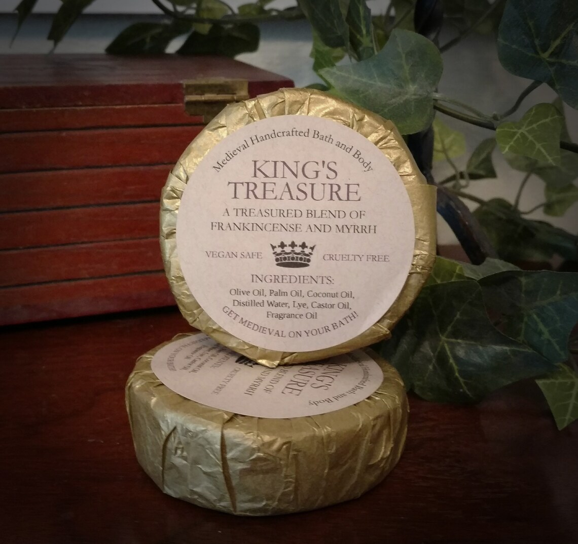 King's Treasure Medieval Handcrafted Cold Process Soap 4 Etsy